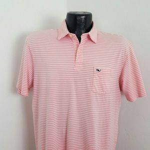 Vineyard Vines classic fit stripes Pima cotton polo